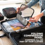 NOMATIC Carry-On Classic 30L Hard Shell Suitcase TSA Approved Roller Luggage Black - Image 7